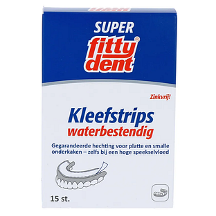 Fittydent Kleefstrips Waterbestendig 15ST Fittydent Kleefstrips Waterbestendig 15ST