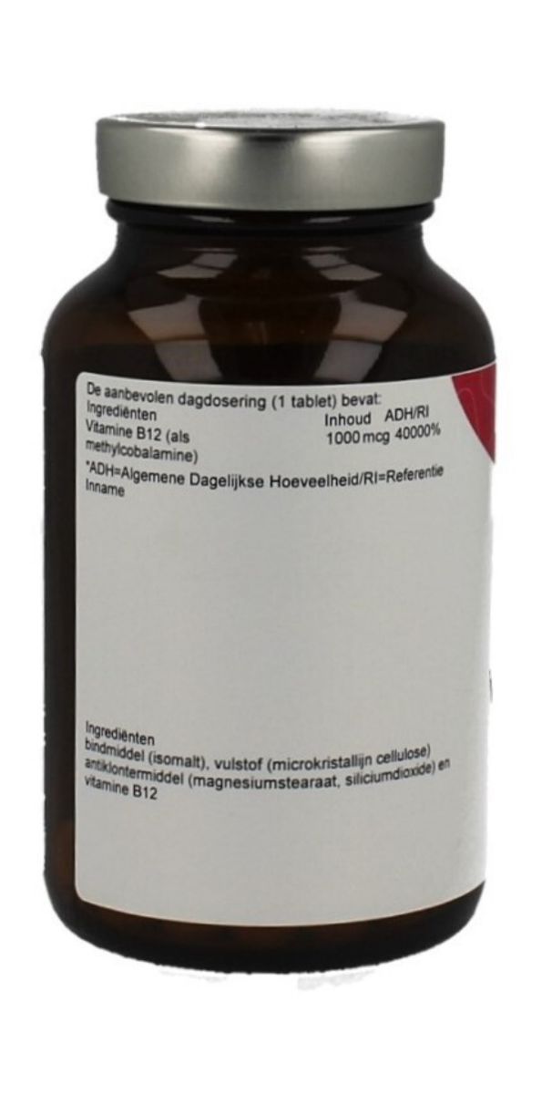 Vitamine B12 Zuigtabletten afbeelding van document #1, label