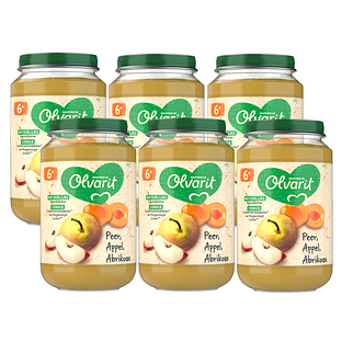 Olvarit 6m+ Peer Appel Abrikoos 200GR