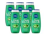 Nivea Love Aloë Showergel Voordeelverpakking 6x250ML Nivea Love Aloë Showergel Voordeelverpakking 6x250ML