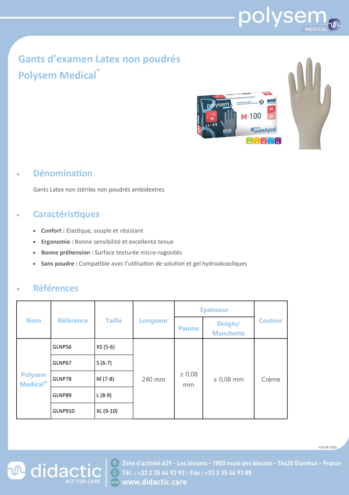 Latex Handschoenen Maat XL afbeelding van document #1, leaflet