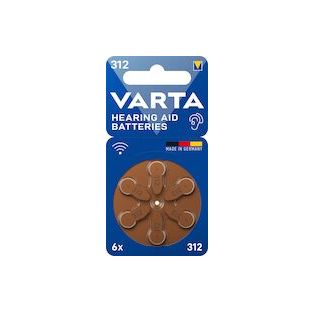 Varta Gehoorapparaat Batterijen Type 312 6ST