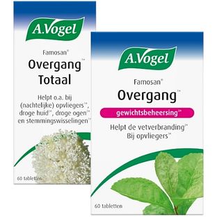 A.Vogel Famosan Overgang Totaal Tabletten 60ST + Overgang Gewichtsbeheersing* Tabletten 60TB Combiverpakking 2ST