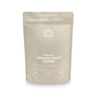 Mattisson HealthStyle Biologische Arenga Palm Suiker 450GR Mattisson HealthStyle Biologische Arenga Palm Suiker 450GR