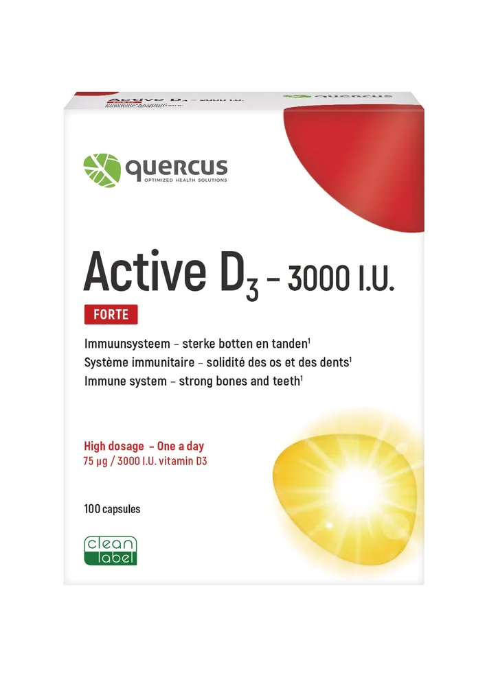 Quercus Active D3 3000 IU Capsules 100CP