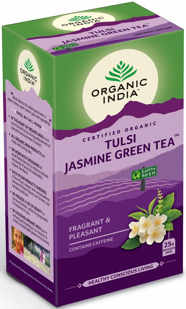 Organic India Thee Tulsi Jasmine Green Tea