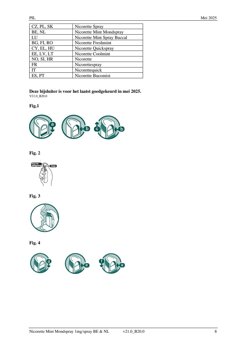 Mint Mondspray afbeelding van document #8, leaflet
