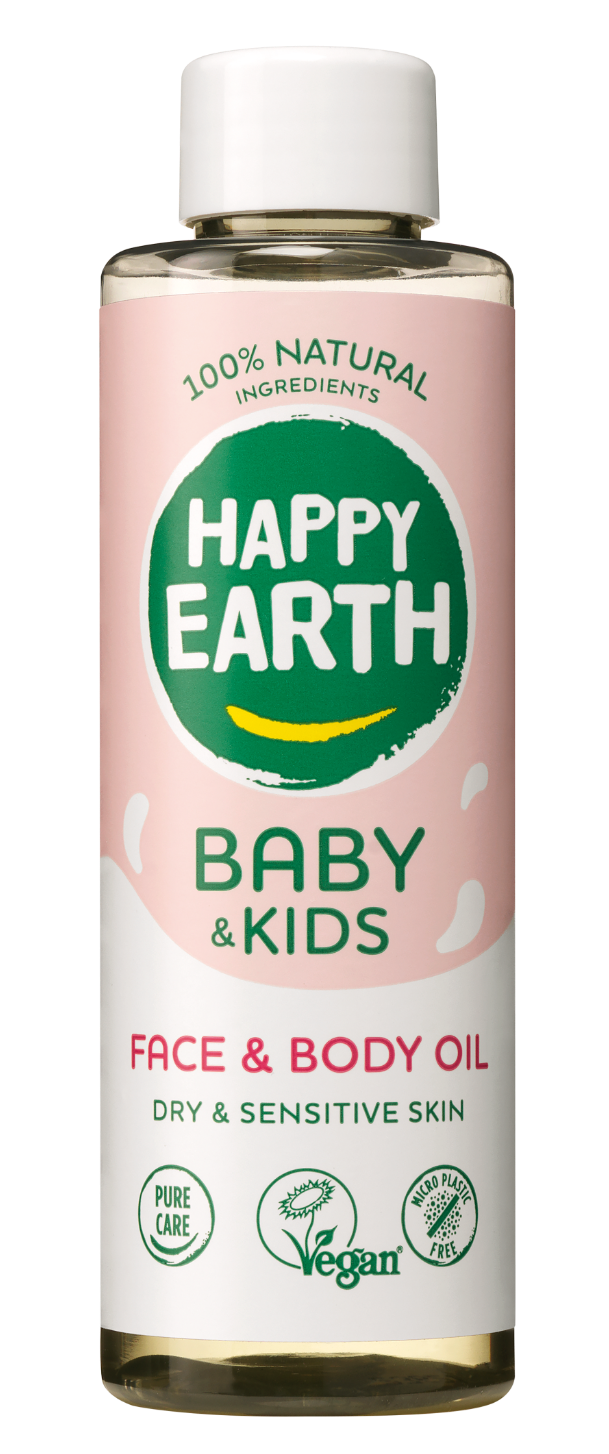Happy Earth 100% Natural Baby & Kids Face & Body Oil afbeelding