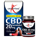 Lucovitaal CBD Cannabidiol 20mg Capsules 30CP verpakking plus pot