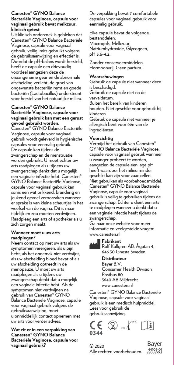 Gyno Balance Capsules afbeelding van document #2, instructions
