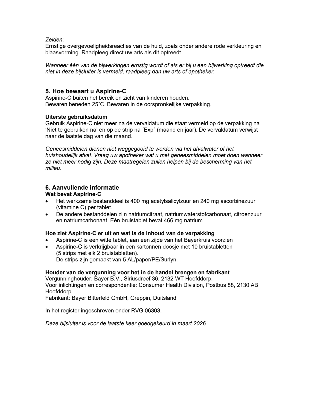 C Bruistabletten afbeelding van document #7, leaflet