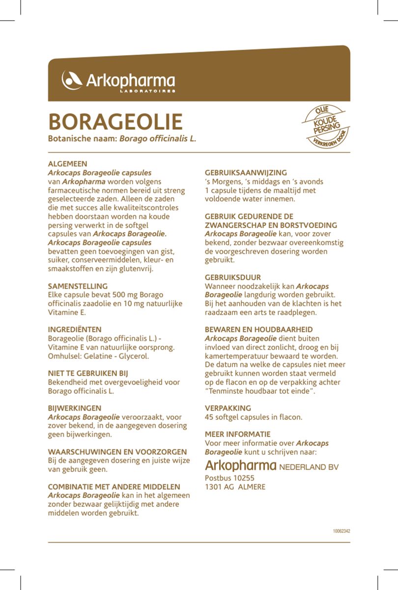 Borageolie Capsules afbeelding van document #1, instructions