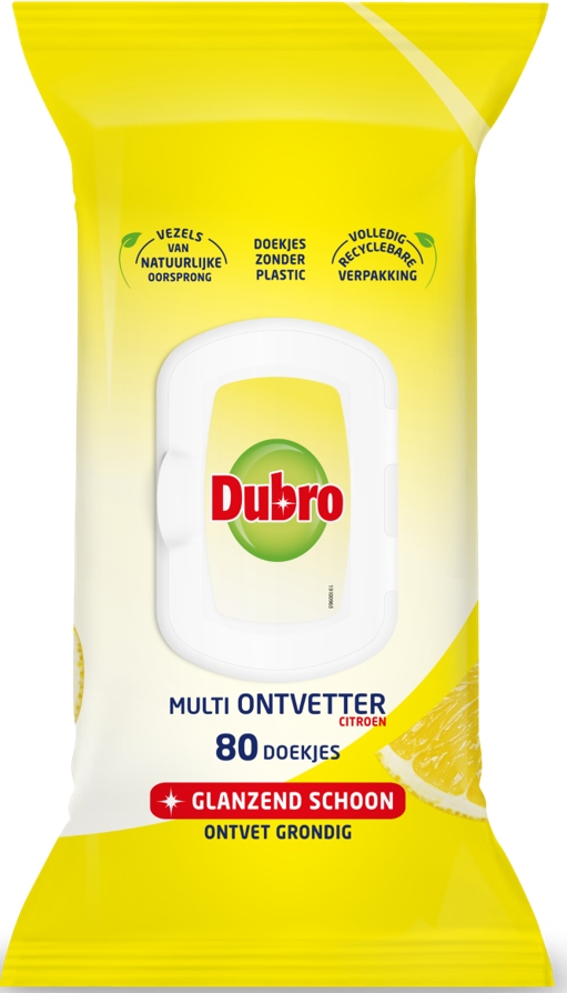 Dubro Multi Ontvetter Doekjes Citroen afbeelding