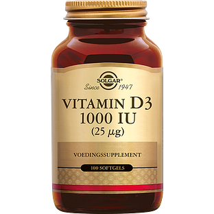 Solgar Vitamine D-3 1000 IU Softgels 100SG
