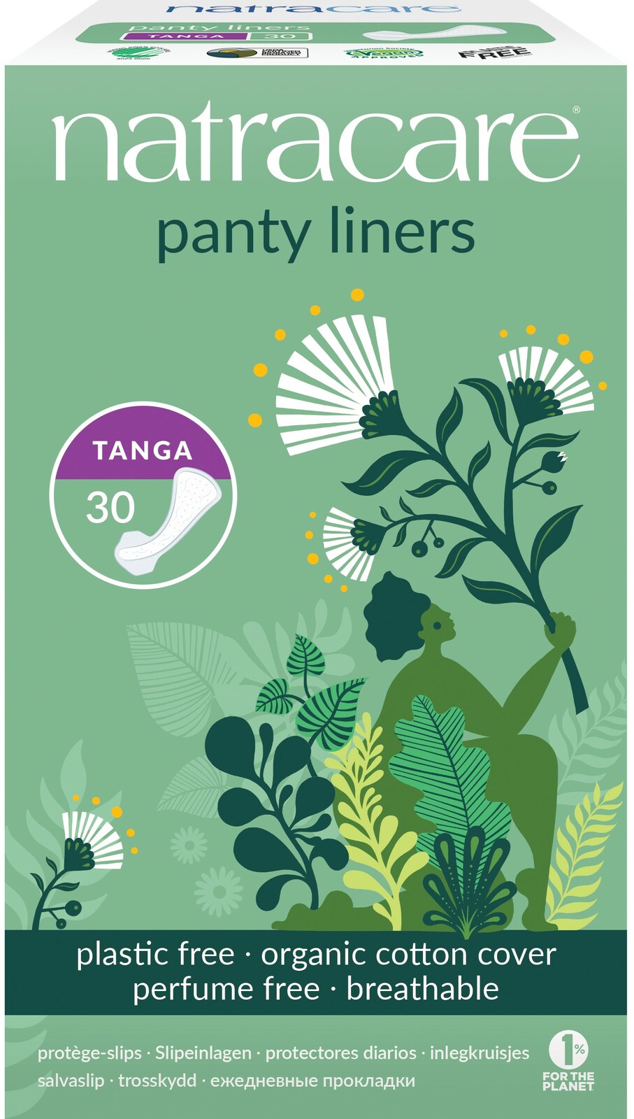 Natracare Panty Liners Tanga Inlegkruisjes afbeelding