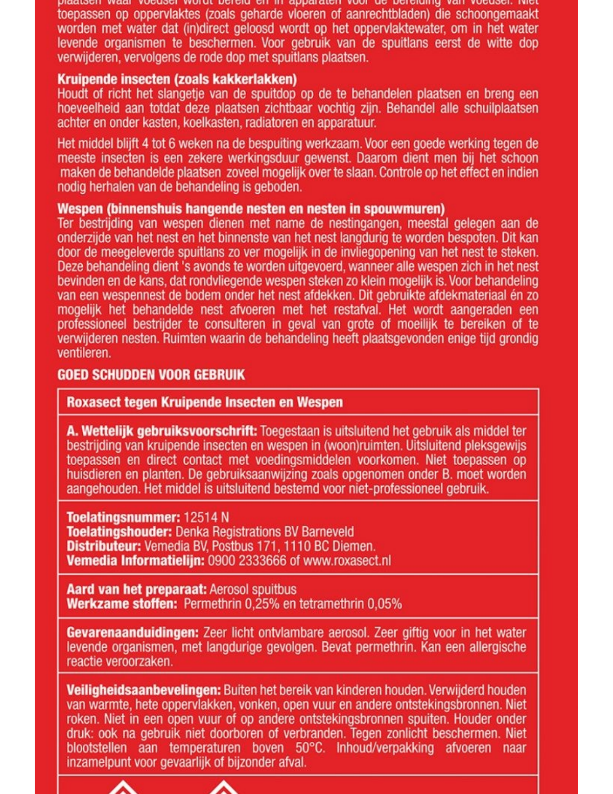Spuitbus Tegen Kruipende Insecten En Wespen afbeelding van document #1, label