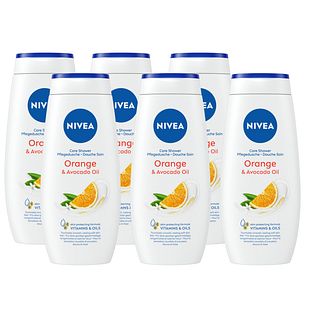 Nivea Orange & Avocado Oil Care Shower Multiverpakkingen 6x250ML Nivea Orange & Avocado Oil Care Shower Multiverpakkingen 6x250ML