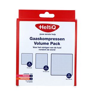 HeltiQ Gaaskompressen Volume Pack 18ST