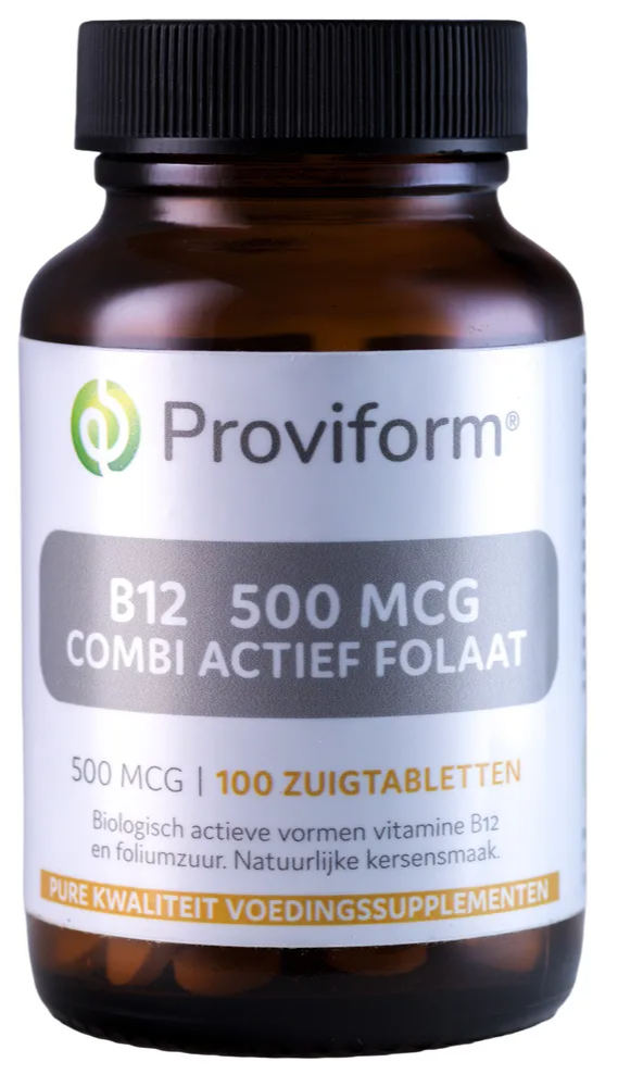 Proviform B12 500mcg Combi Actief Folaat Zuigtabletten 100ZTB