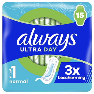 Always Maandverband Ultra Day Normal Maat 1 15ST