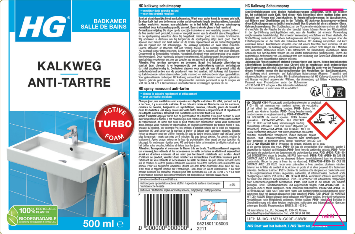 Badkamer Kalkweg Schuimspray afbeelding van document #1, label