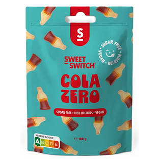 Sweet-Switch Cola Zero Suikervrije Snoepjes 100GR Sweet-Switch Cola Zero Suikervrije Snoepjes 100GR
