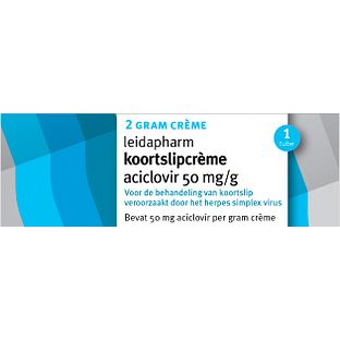 Leidapharm Koortslipcreme Aciclovir 2GR Leidapharm Koortslipcreme Aciclovir 2GR