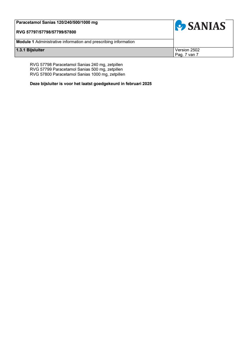 Paracetamol Zetpil 240mg afbeelding van document #7, leaflet
