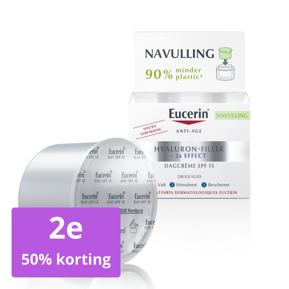 Eucerin Hyaluron-Filler Dagcrème Droge Huid SPF15 Navulling