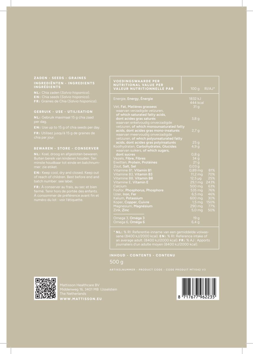 Absolute Chia Zaden afbeelding van document #1, label