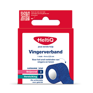 HeltiQ Vingerverband 4mx2,5cm 1ST HeltiQ Vingerverband 4mx2,5cm 1ST