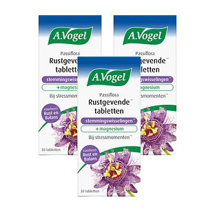 A.Vogel Passiflora Rustgevende * Tabletten Stemmingswisselingen * Multiverpakking 3x30TB