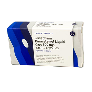 Leidapharm Paracetamol 500 mg Liquid Caps 20CP Leidapharm Paracetamol 500 mg Liquid Caps 20CP