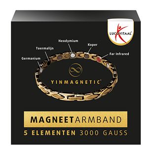Lucovitaal Yinmagnetic Magneet Armband Goud 1ST