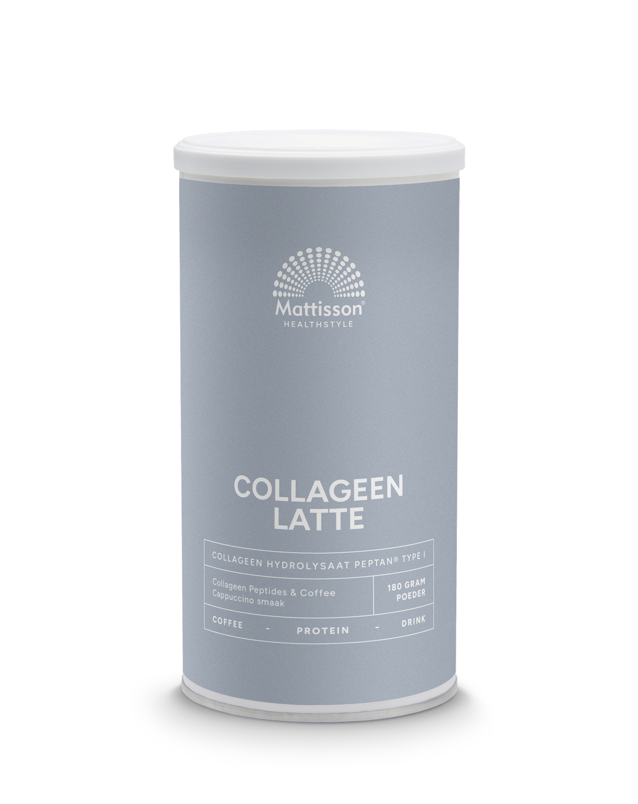 Mattisson HealthStyle Collageen Latte Collagen Peptides & Coffee 180GR