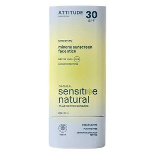 Attitude Sensitive Natural SPF30 Sunscreen Face Stick 20GR Attitude Sensitive Natural SPF30 Sunscreen Face Stick 20GR