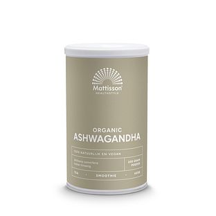 Mattisson HealthStyle Biologische Ashwagandha Poeder 200GR
