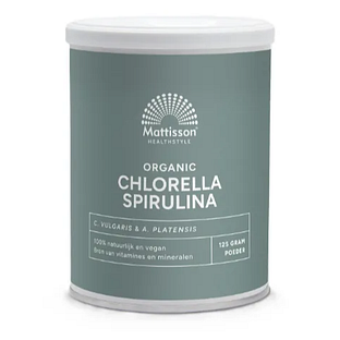 Mattisson HealthStyle Organic Chlorella Spirulina Poeder 125GR