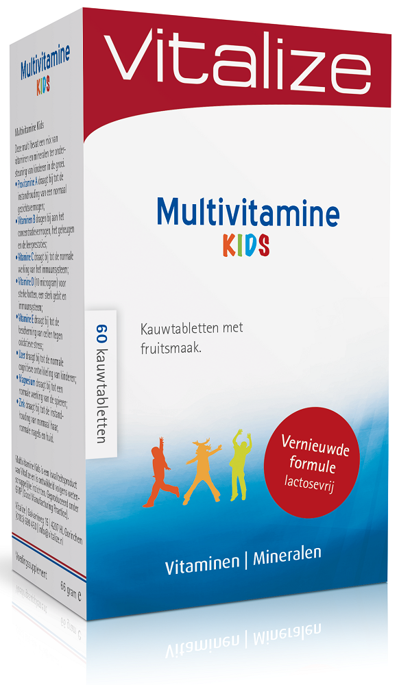 Vitalize Multivitamine Kids Kauwtabletten 60st afbeelding 1