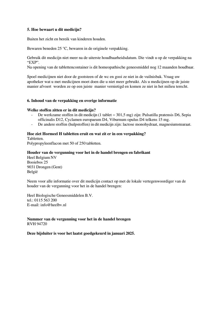 Hormeel H afbeelding van document #3, leaflet