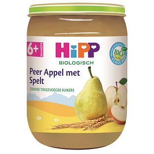 HiPP 6M+ Peer Appel met Spelt 190GR HiPP 6M+ Peer Appel met Spelt 190GR