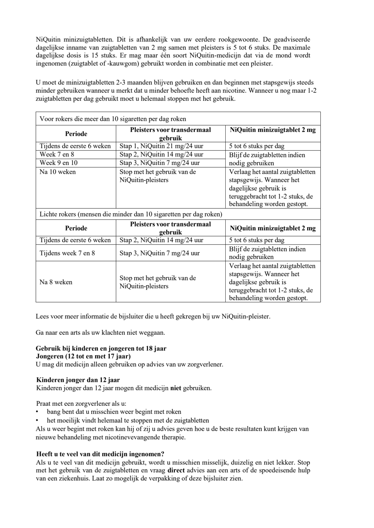 Minizuigtabletten Mint 2.0mg afbeelding van document #5, leaflet