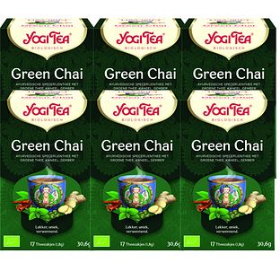 Yogi Tea Green Chai Voordeelverpakking 6x17ST
