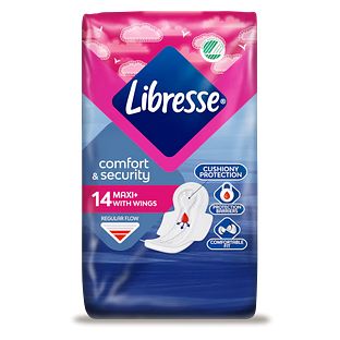 Libresse Comfort & Security Maandverband Maxi Plus 14ST Libresse Comfort & Security Maandverband Maxi Plus 14ST