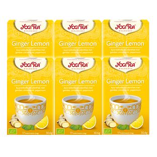 Yogi Tea Ginger Lemon Voordeelverpakking 6x17ST