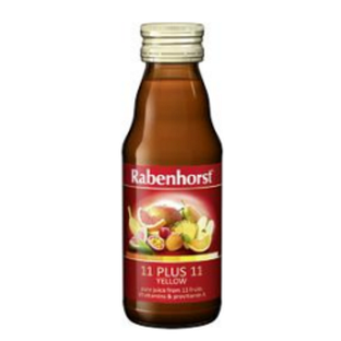 Rabenhorst Multivruchtensap 11 Plus 11 Geel Mini 125ML Rabenhorst Multivruchtensap 11 Plus 11 Geel Mini 125ML