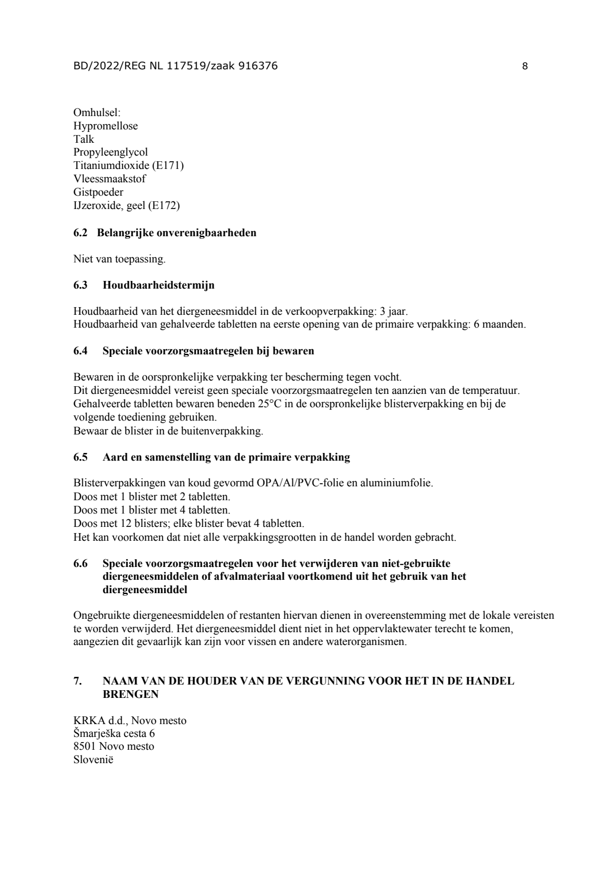 Milquestra Ontwormingsmiddel Katten en Kittens 0.5 - 4KG afbeelding van document #8, leaflet