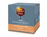 Bee Honest Men Hair & Body Bar 2-in-1 Sandelhout & Honing 80GR