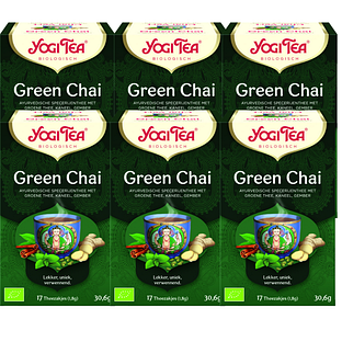 Yogi Tea Green Chai Voordeelverpakking 6x17ST