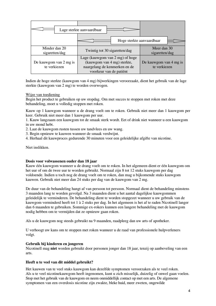 Kauwgom Fruit 2 mg - voor stoppen met roken afbeelding van document #4, leaflet